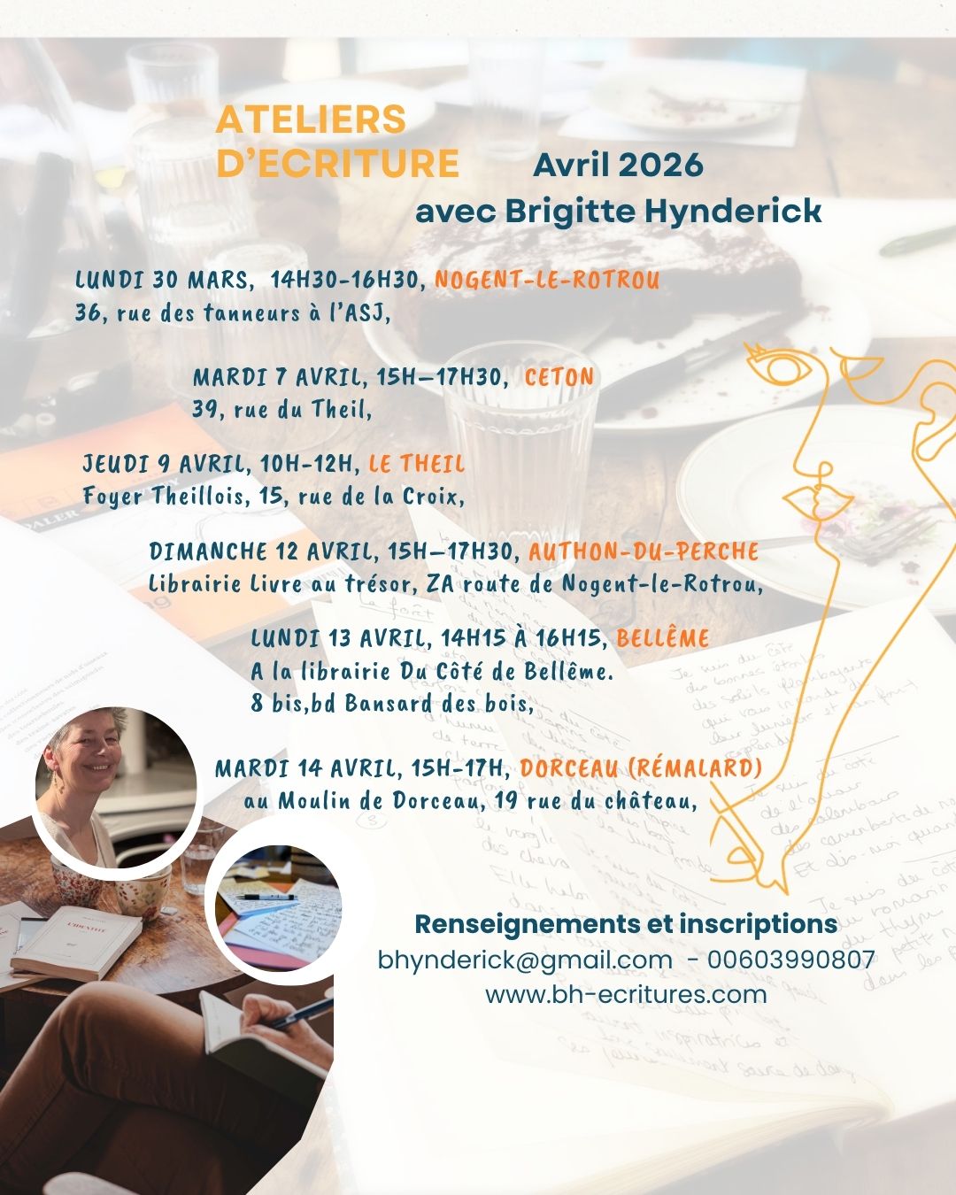 Les ateliers d’écriture du mois d’avril